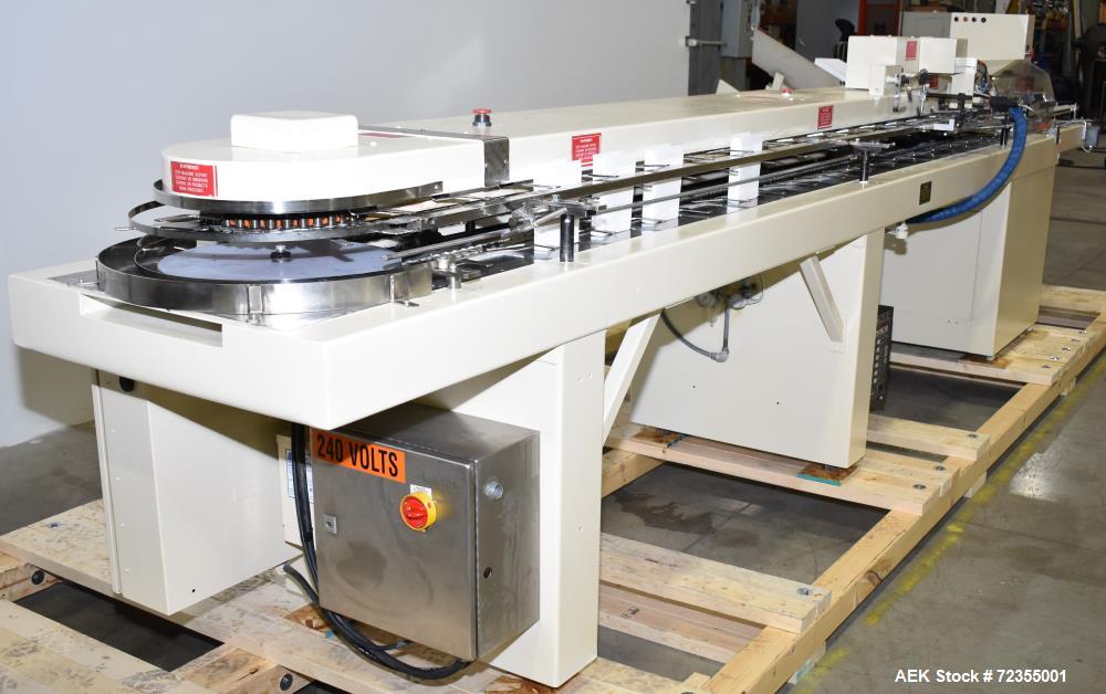 Used- Bivans Model 74G Vertuck Semi-Automatic Vertical Cartoner.